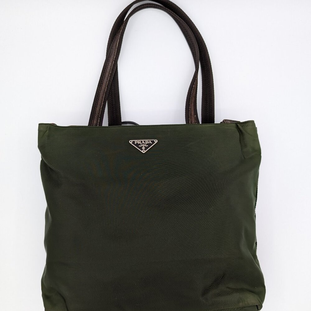 Prada Tessuto Nylon Structured Pocket Tote